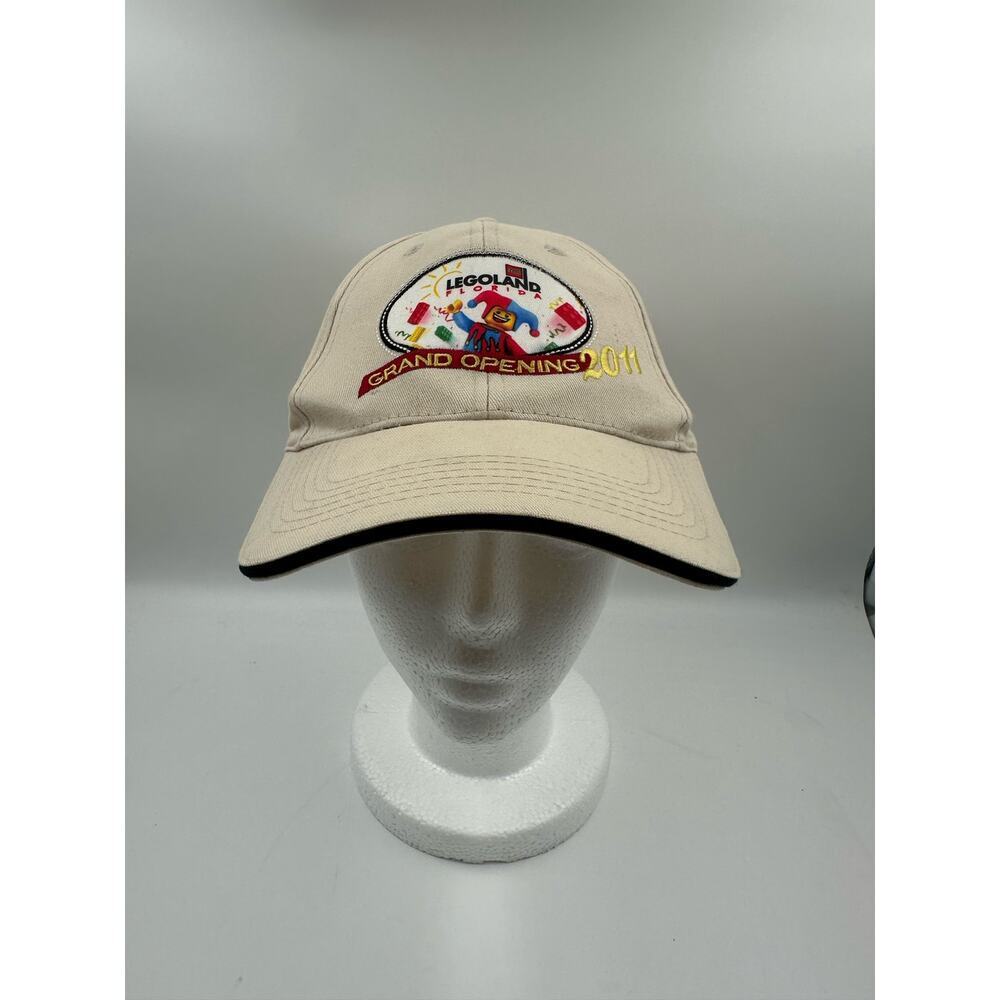 Florida Legoland Grand Opening 2011 Beige Black Baseball Hat Snapback
